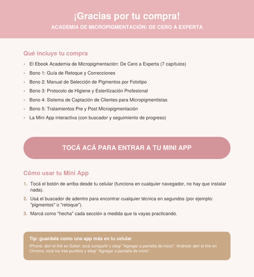 Micropigmentación — Pack Completo