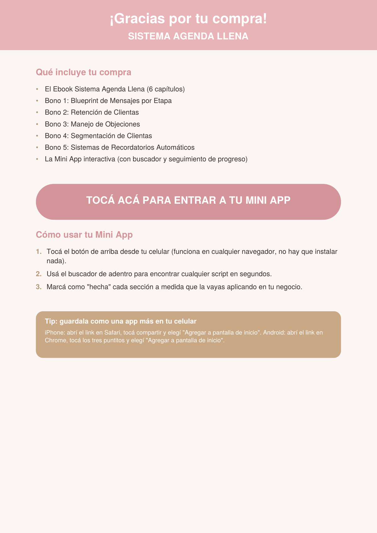 Sistema Agenda LLena: Sistema de Ventas por WhatsApp para Estetica
